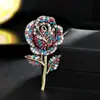 Ventas Directas de Fábrica Producto Nuevo Transfronterizo Día de San Valentín Moda Broche de Flor de Rosa Broche de Diamante de Lujo Ligero Accesorios para Ropa