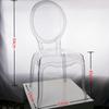 Silla Acrílica de Comercio Exterior Silla Transparente de Palacio Silla con Respaldo Mesa y Silla Sencillas Silla de Boda para Auditorio de Banquetes de Hotel