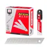 En stock al por mayor 02 cuchillas para navaja utilitaria de acero de alto carbono, cuchillas afiladas y duraderas para papel tapiz, cuchillas para navaja utilitaria de suministros publicitarios