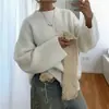Deseo Suéter de punto cómodo de cuello redondo, estilo europeo y americano, para primavera y otoño, para mujer en AliExpress, casual y simple, en stock