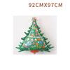 Globos navideños grandes decorativos de Cross Border, nuevos, con diseño de árbol de Navidad, alce, muñeco de nieve y globos de aluminio navideños.