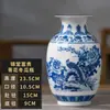 Vaso de Cerâmica Jingdezhen Novo Estilo Chinês Decorações Cerâmicas para Casa Salão de Exposições Sala de Estar Escritório Decoração de Entrada Artesanato