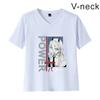 Camiseta unisex informal de verano con cuello en V y manga corta con estampado periférico Chita para hombre de motosierra 2023
