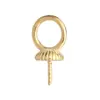 Broche Pingente de Pérola em Prata Esterlina S925, Base Vazia Estilo Pino, Acessórios Simples e Compactos, Pingente Redondo Versátil para Mulheres