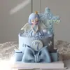 Ins Celebridad de Internet Adorno para Pastel de Lazo Decoración Espuma EVA Doble Capa Grande Niña Diosa Cumpleaños Enchufe