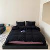Conjunto de Cuatro Piezas de Algodón Jersey de Punto Súper Suave para Dormir Desnudo, Lindo Conjunto de Tres Piezas para Bebé con Oso, Ropa de Cama de Algodón Puro Tipo A con Sábana Ajustable