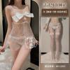 Love Lencería Camisón Sling de Lazo Tul Transparente Pijama Sexy Ropa Emocional Divertida para Mujer