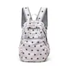 Mochila de Bolinhas Estilo Coreano Ins de Alto Valor Nicho para Estudante de Trajeto Bolsa de Ombro Duplo Leve Versátil Fofa Menina Bolsa Escolar