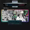 Fábrica Fonte Colorido RGB Graffiti Parede Fundo Menina-Temático Luminoso Mouse Pad Grande Teclado Pad Antiderrapante Mesa Mat