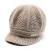 Sombrero de Otoño e Invierno para Mujeres de Mediana Edad y Mayores, Gorro de Lana Tejido para Abuela, Señora Mayor, Protección contra el Frío, Calidez, Más Terciopelo, Grueso, Gorro de Lana para Mamá