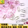 Estilo de Venta Caliente Transfronterizo Clip de Papel Color Metalizado Clip de Papel Creativo Clip de Papel para Clasificación de Documentos de Oficina