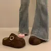 Mules Casuais Fechadas Confortáveis para Mulheres, Novidade Primavera 2026 Versátil Solado Grosso Macio Antiderrapante Estilo Birkenstock