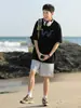 Suministro Directo de Fábrica Diseño Estampado de Serpiente Manga Corta Unisex Verano Estilo Americano Marca de Moda Camiseta de Algodón Pesado