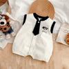 Roupa de Bebê Colete Sem Mangas Roupa de Lebre Verão Fina Desenho Animado Macacão de Escalada para Recém-Nascidos Macacão de Escalada para Bebê