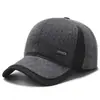 Gorra de Algodón para Hombre y Hombre Mayor de Invierno, Gorra de Béisbol Gruesa para Exteriores, Protección contra el Frío, Visera de Pato, Protección para las Orejas, Calidez con Felpa