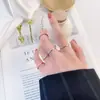 Anillo de Acero Inoxidable Transfronterizo de Amazon Estilo Coreano Simple de Alta Gama Lujo Ligero Joyería para Mujer Anillo de Acero de Titanio