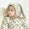Bonito gorro de bebé para primavera y otoño, gorro fino tipo jersey que cubre la cara para bebés, a prueba de viento y protector de orejas para niños y niñas al salir