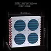 Radiador Pequeño de Circulación de Agua Refrigerado por Agua Máquina de Grabado Motor de Husillo Bomba de Agua de Refrigeración Condensador Disipador de Calor Máquina de Soldadura Tanque de Agua
