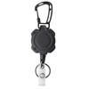 Clip de Cable de Acero con Hebilla de Fácil Tracción para Montañismo al Aire Libre, Insignia, Clip para Cinturón Trasero, Llavero Retráctil Automático, Portatarjetas