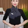 2025 Nuevo Otoño Versátil de Moda Bufanda de Lana Tejida Cuello Corto Color Sólido Calentador de Cuello Bufanda de Lana