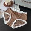 Falda Xiaolan W012 Agradable a la Piel Suave Cera Lijado Ropa Interior para Mujer Cintura Media Cachemir Alta Elasticidad Moldeador de Cadera Pantalones Cortos de Triángulo para Niña