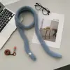 Bufanda de Punto Fina Larga Estilo Coreano para Mujer 2026 Invierno Nuevo Color Sólido Moda de Gama Alta Bufanda Cálida para el Cuello Venta al por Mayor