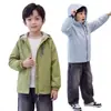 Chaqueta con capucha elegante para niños, Primavera y Otoño 2026, Abrigo con cremallera versátil para niños mayores, Chaqueta para exteriores
