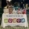 Mantel de tela para colgar en el mercado, tela de promoción en el suelo, publicidad, puesto callejero de mercado nocturno, tela para puesto, mantel de picnic, adornos, productos de uso diario de celebridades de internet