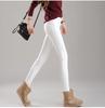 Leggings gruesos con forro polar para exteriores, pantalones ajustados, pantalones de tubo para mujer, pantalones cálidos de otoño e invierno 2021 para mujer