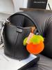 Chaveiro de coelho Rex real pequeno Pêra para carro pingente ins bola de pelúcia fofa enfeites para mochila bolsa presente de aniversário
