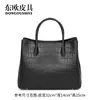 Bolso de Mano Nuevo Tamaño Grande de Cuero Mate de Vientre de Cocodrilo Siamés Gran Capacidad Moderno de Moda para Mujer Bolso de Hombro Único