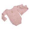 Estilo europeu e americano recém-nascido um mês de idade cem dias fotografia fotografia de bebê roupas adereços chapéu de botão conjunto de duas peças em estoque