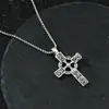 Tendencia Europea y Americana Cadena de Lana Distintiva de Diamantes Completos Moda Versátil Collar Largo Accesorios de Hip-Hop para Hombre y Mujer Otoño e Invierno