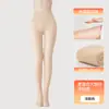 Calcetines de doble capa con ilusión de pierna desnuda, desmontables, para otoño e invierno, tono natural de piel, leggings forrados de felpa para mujer para usar como prenda exterior