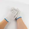 Luvas de Trabalho de Algodão Unissex, 40g por par, Resistentes ao Desgaste, Antiderrapantes, Luvas de Segurança Tricotadas para Construção, Cozinha, Churrasco e Jardinagem
