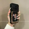 Aplicável a capa de celular vivox300 vivox200 vivox100 cobertura total criativa à prova de queda estampa de leopardo menina soprando bolhas
