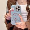 Bonita funda tipo tambor para iPhone 16 Pro Max, funda para Apple 15 Pro, resistente a caídas, con patrón de cuero 14/13