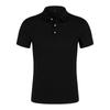 Nueva Camisa Polo de Solapa de Manga Corta de Algodón Puro de 200 g de Verano para Hombre, Holgada, Ropa de Trabajo de Supermercado con Logo Estampado