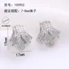 Accesorios para Set de Perlas DIY Anillo de Zirconia Microincrustada de Lujo de Alta Gama Francés Accesorios para Colgante Pendientes Venta al por Mayor