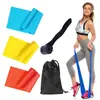 Cinto de Tensão de Látex Conjunto de Cinco Peças Yoga Cinto Elástico Prática Costas Abertas Ombro Fitness Cinto de Alongamento Alongamento Resistência Bunda