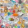 Coleção de 89 Adesivos de Animais Fofos em Desenho Animado, Não Repetidos, à Prova d'Água, para Diários, Celulares, Decoração de Malas, Atacado