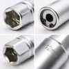 Extractor de tornillos sin cabeza, deslizador de pernos de doble cabeza, herramienta para quitar tornillos rotos, juego de 4 piezas
