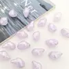 Novas contas de concha coloridas lisas com revestimento UV de acrílico para DIY