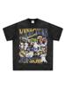 Camiseta Americana Transfronteriza MODRIC Real Madrid Modric Estampada Manga Corta Vintage Lavada Pesada Holgada Ins