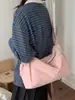 Bolso Grande de Gran Capacidad para Mujer Estilo Simple, Bolso Cruzado Versátil, Color Sólido, Ligero, Casual, Bolso de Hombro para Estudiante Universitaria, Viajes Diarios para Mujer