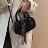 Bolso Bandolera Otoño Invierno Retro Hombro Único Terciopelo Gamuza 2026 Nuevo Pequeño Nicho Moda Bolso de Mano Sensación Simple para Viajes Diarios de Mujer