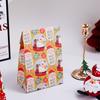 Bolsa de regalo de comercio exterior para Navidad 2025 / Bolsa de papel plana / Bolsa para repostería y panadería / Bolsa para dulces / Bolsa de regalo trasera
