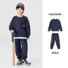 Traje Deportivo Dos Piezas para Niños Duoduo Estilo Primavera 2026 Nuevo Sudadera y Pantalón de Chándal para Niños Mayores