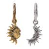 Accesorios Asimétricos de Sol y Luna Collares de Acero de Titanio para Pareja Hombres Mujeres Personalizados Simples Joyería de Amazon Collares para Pareja