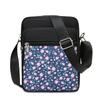 Bolso Pequeño para Mujer Simple y de Moda Mochila Cruzada de Hombro para Personas de Mediana Edad y Mayores Bolso de Mano con Llavero de Flor para Teléfono Móvil Bolso de Mujer